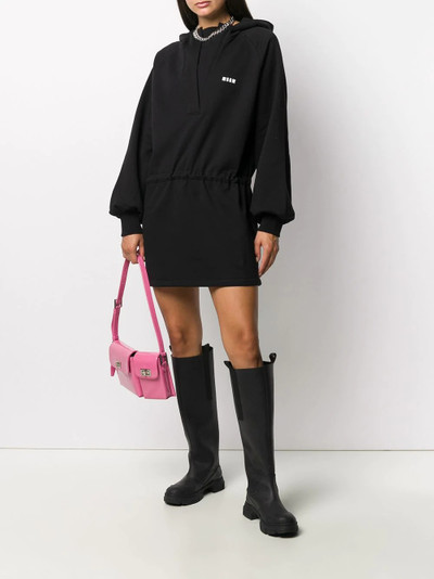 MSGM logo hoodie dress outlook