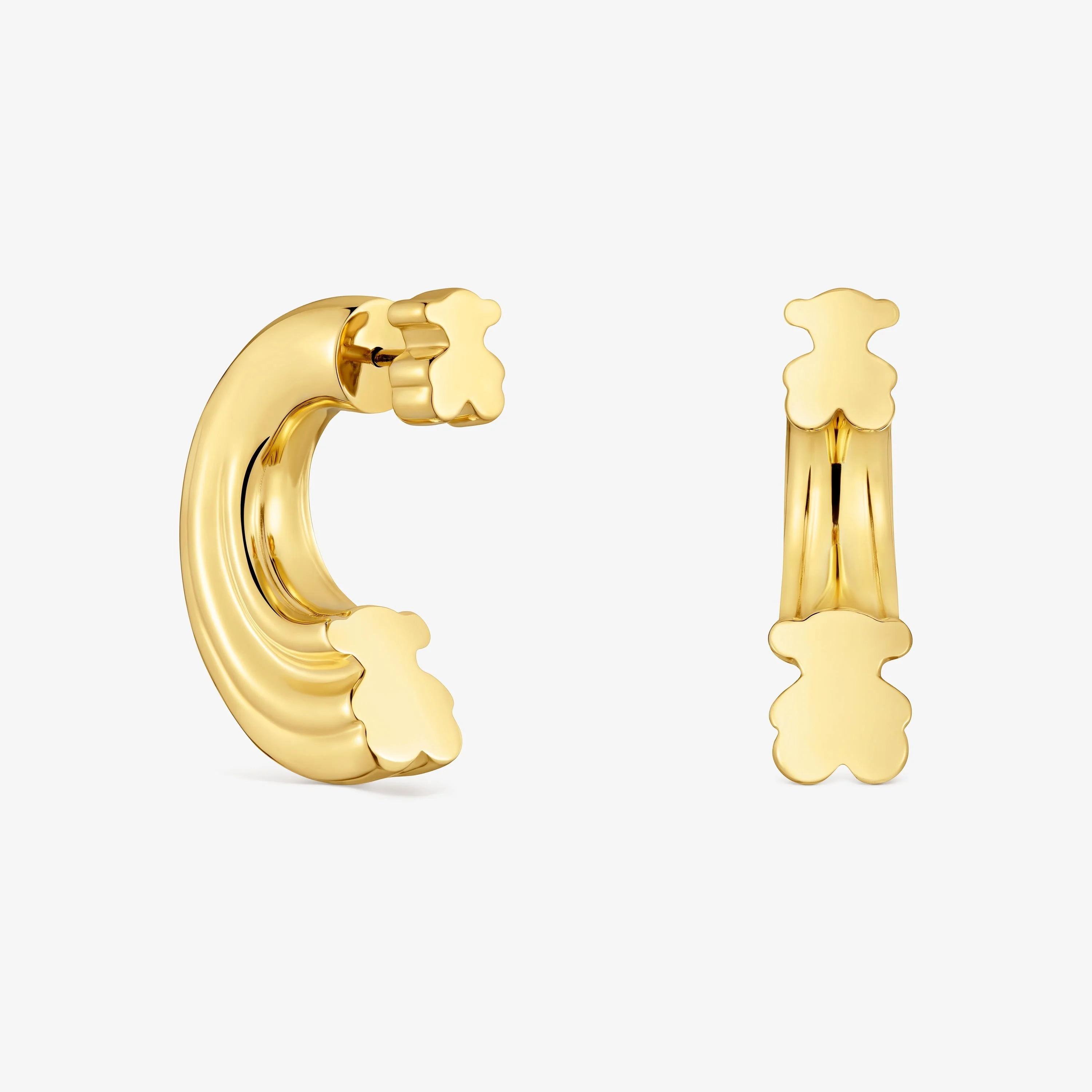 18K gold vermeil Hoop earrings with bear motif TOUS 1950 - 1