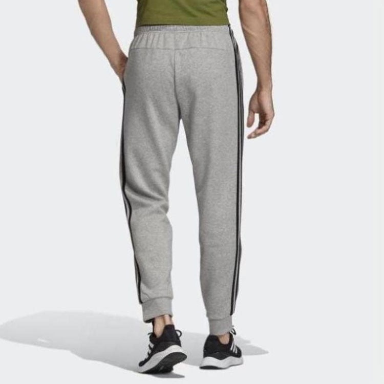 Men's adidas Casual Sports Bundle Feet Breathable Long Pants/Trousers Gray FI0823 - 4