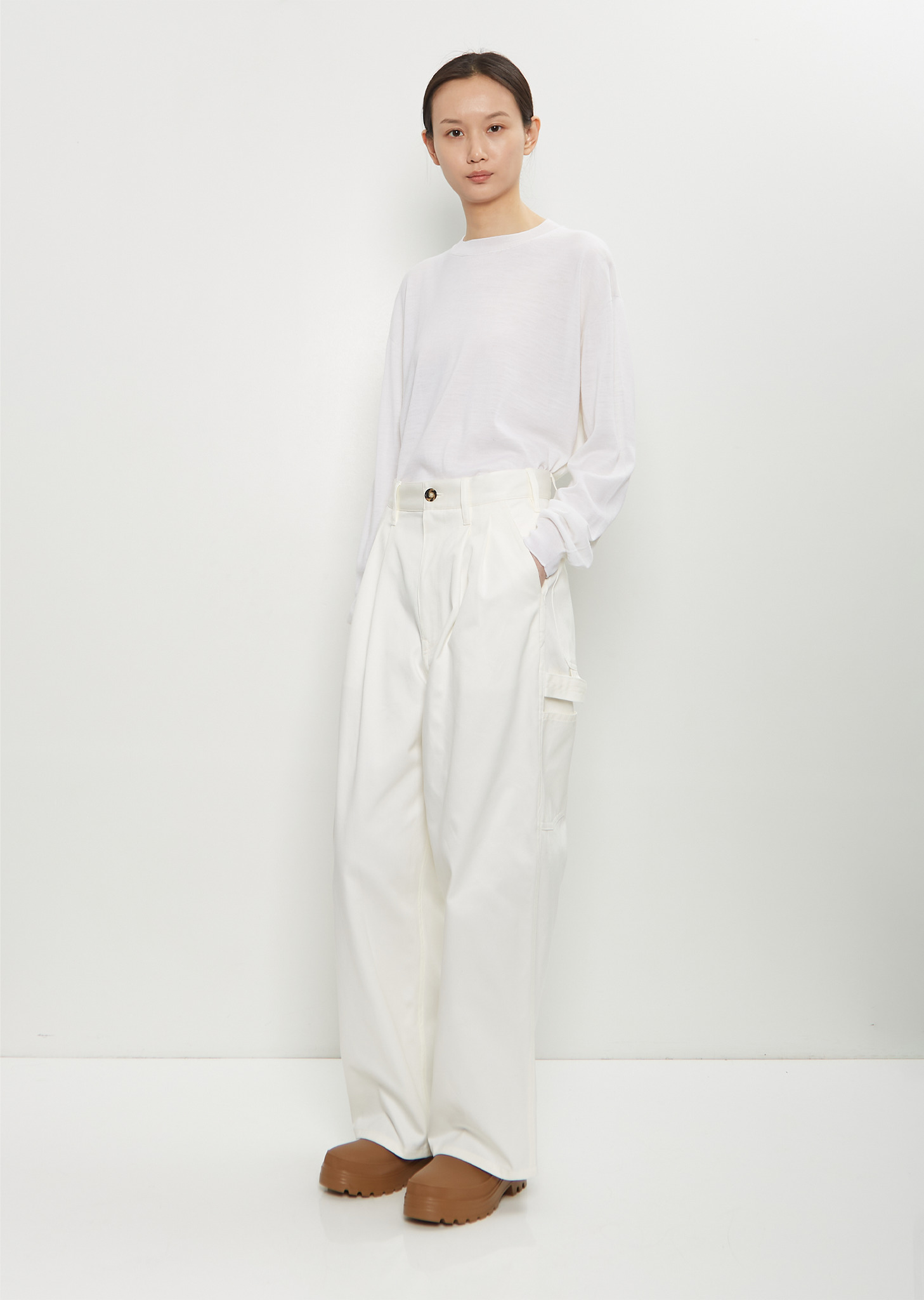Polke Cotton Loose Pants - 4