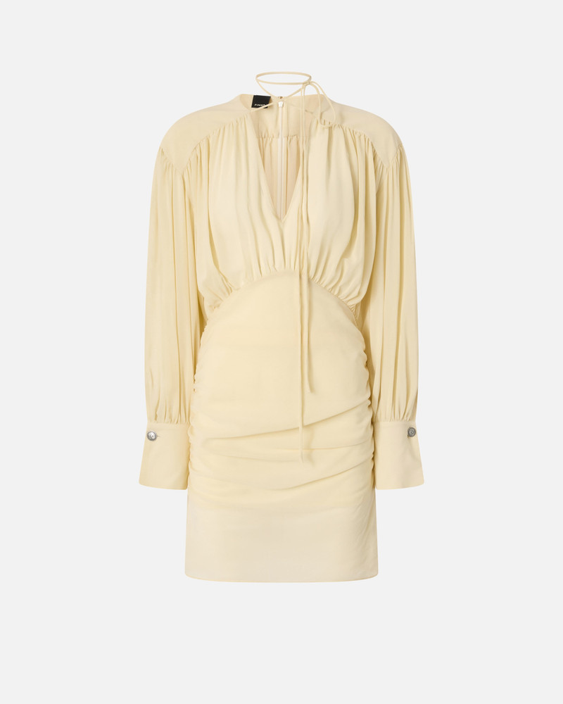 MINI DRESS WITH LONG SLEEVES AND DRAPING 1