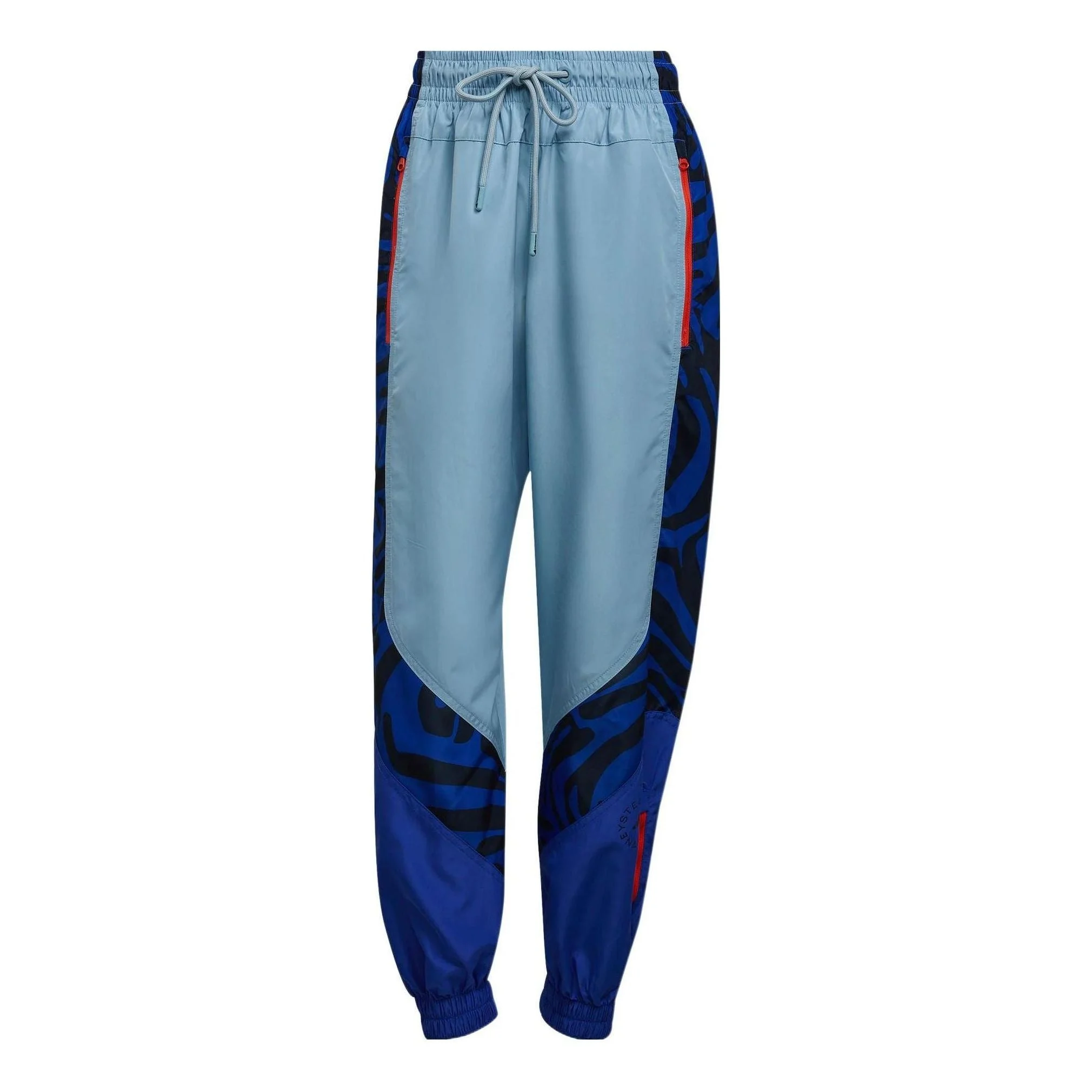 (WMNS) adidas by Stella McCartney Printed Woven Track Pants 'Blue' HA8969 - 1