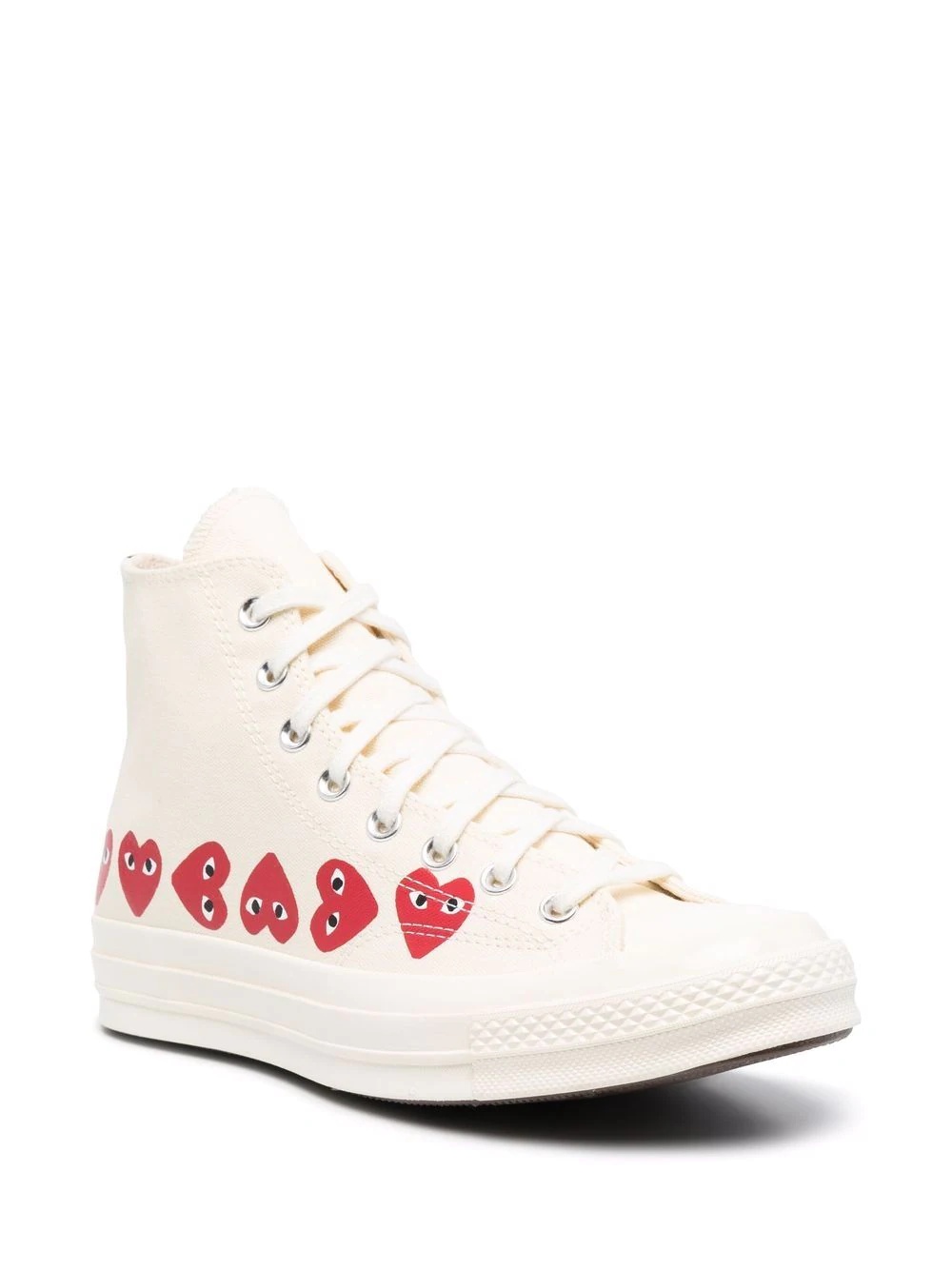 x Converse logo print high-top sneakers - 2