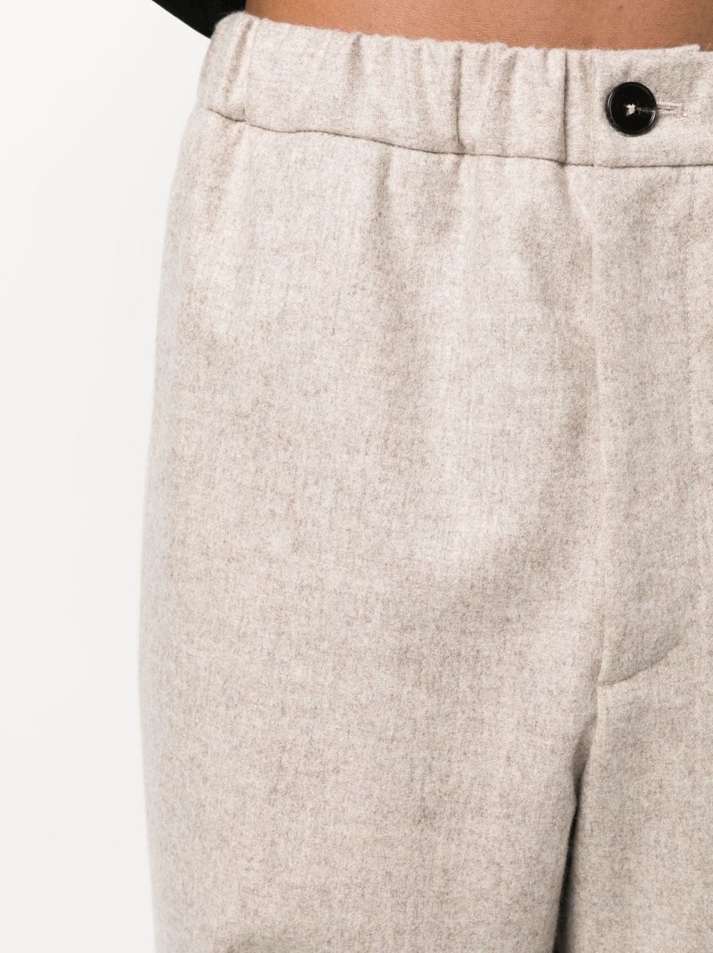 straight-leg cotton trousers - 5