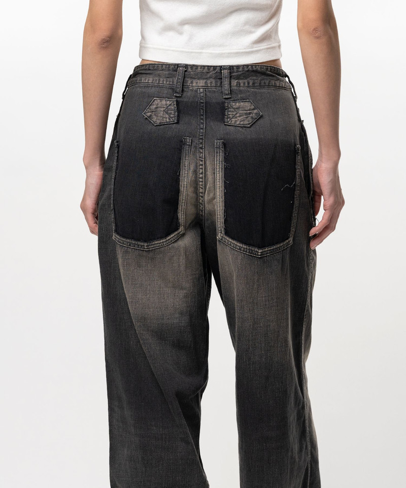 Cut-Out Pocket Denim Pants 16