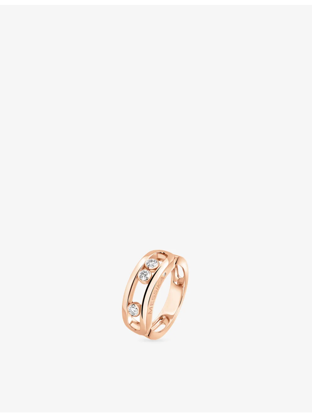 Classic Move 18ct rose-gold and diamond ring - 1