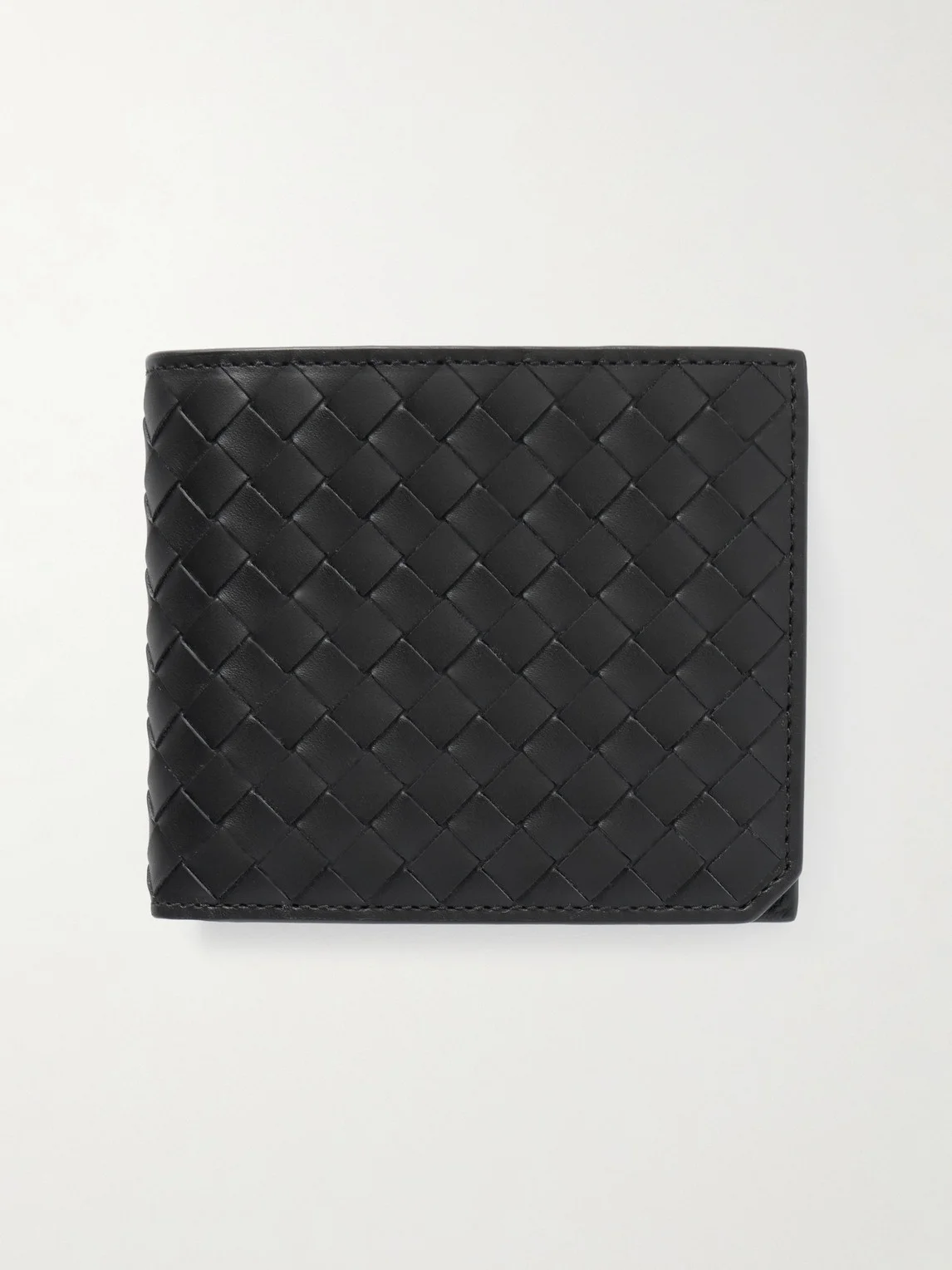 Intrecciato Leather Billfold Wallet - 1