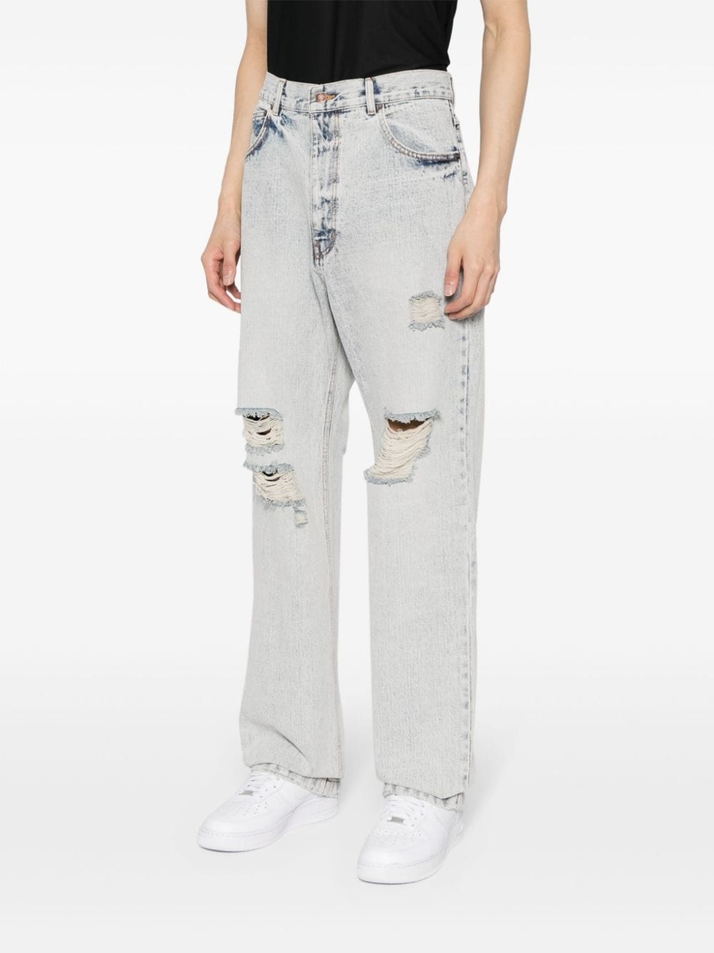low-rise straight-leg jeans - 3