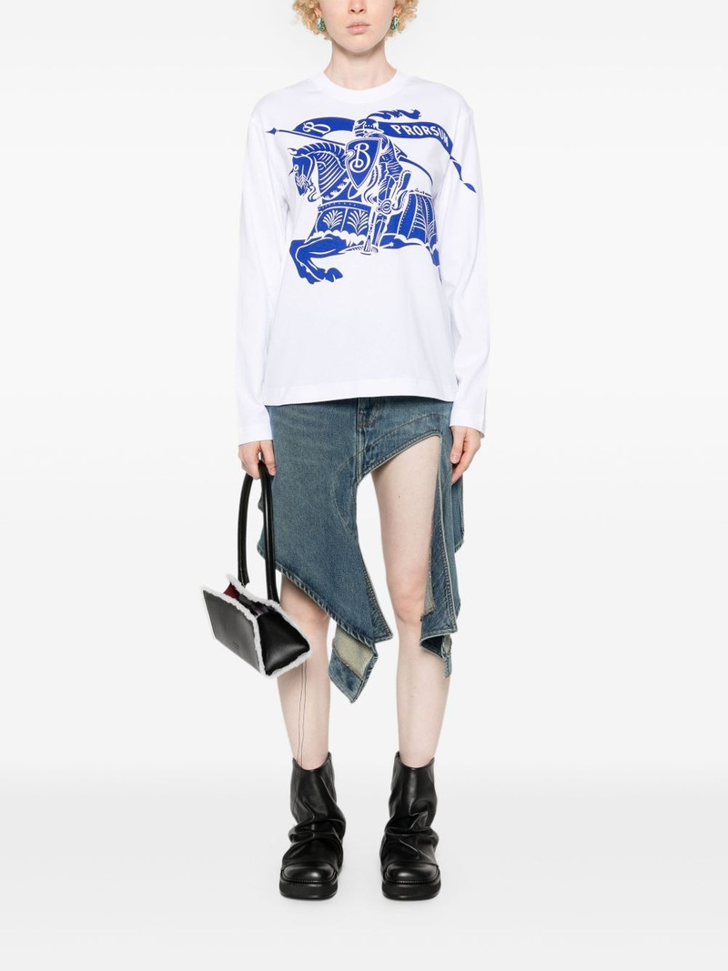Burberry Equestrian Knight-motif cotton T-shirt outlook