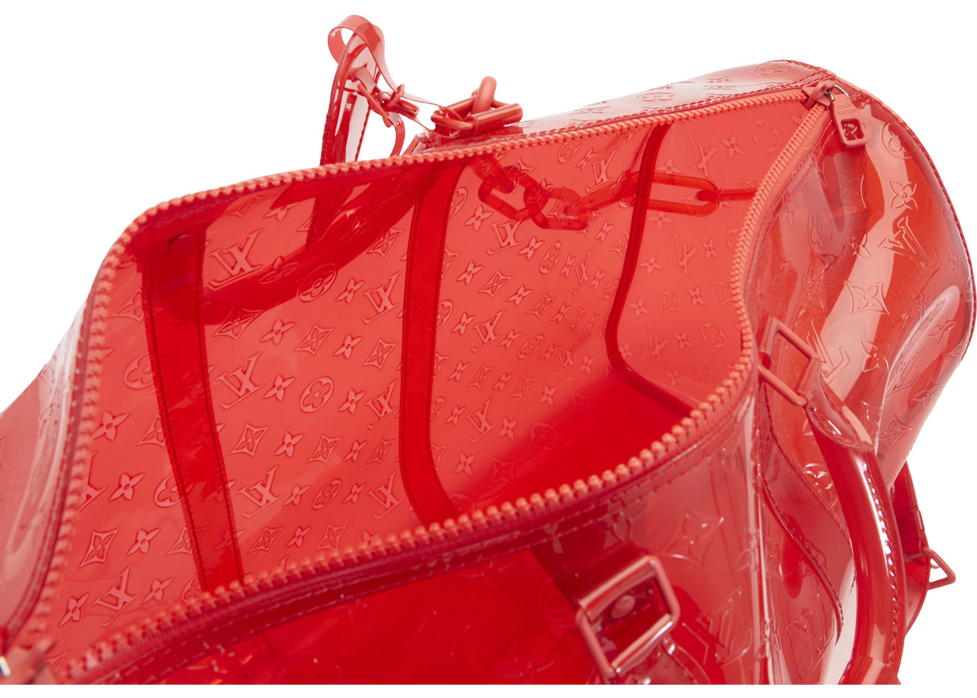 Louis Vuitton Keepall Bandouliere Monogram 50 Red - 3