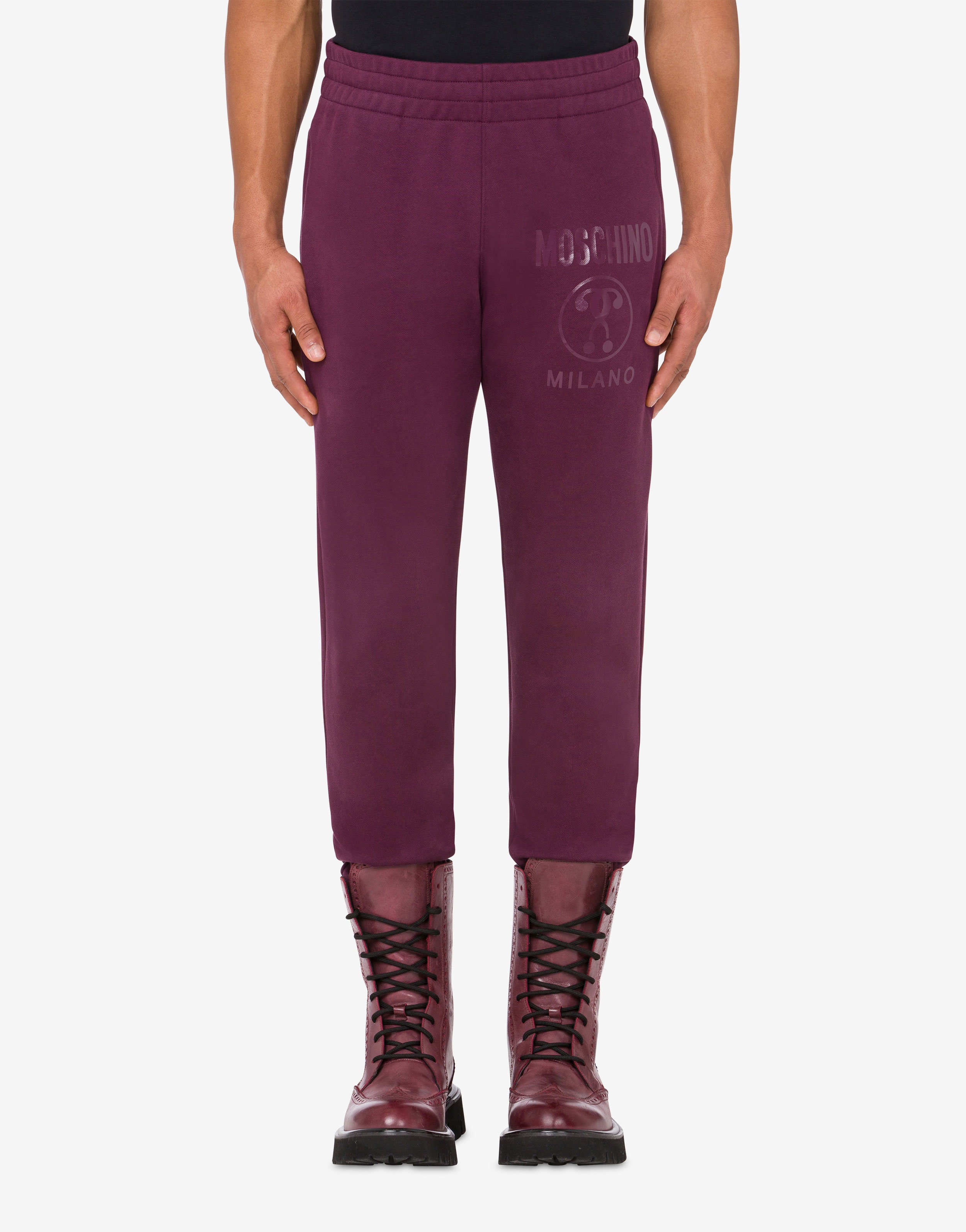 DOUBLE QUESTION MARK FLEECE JOGGERS - 2