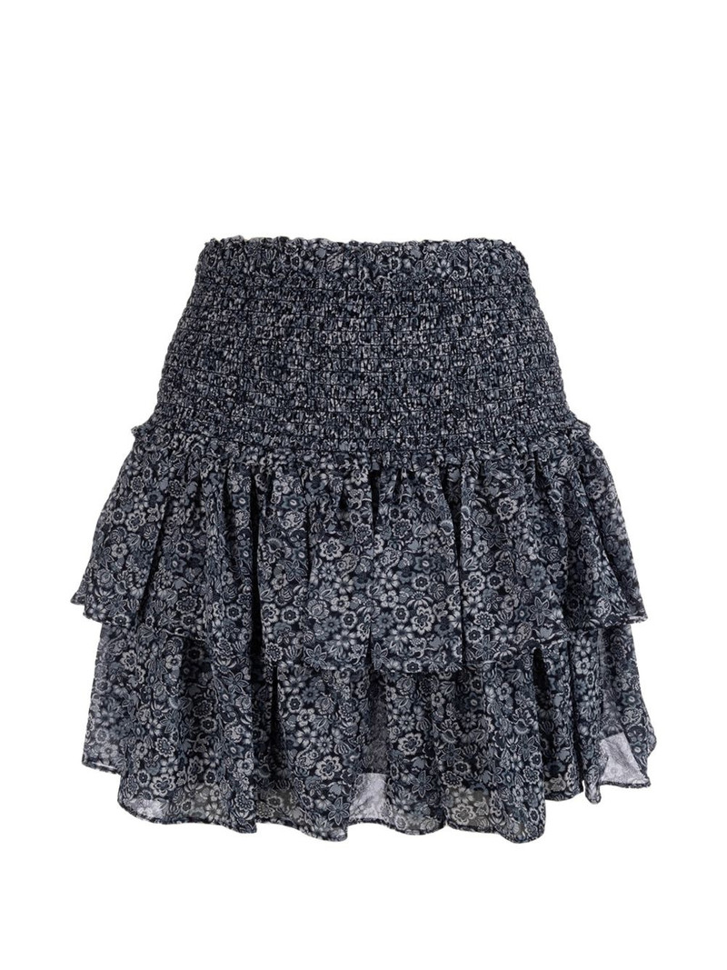MICHAEL KORS ruffled floral-pattern skirt outlook
