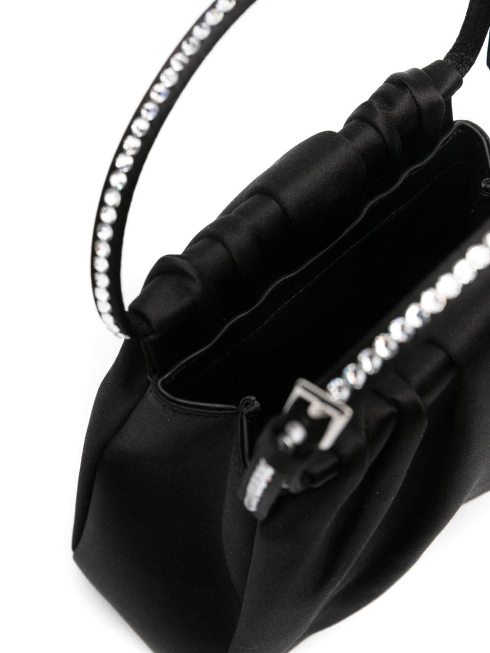 トートバッグ AMINA MUADDI Vittoria Vittoria Crystal Bag Butter Satin And White Crystals