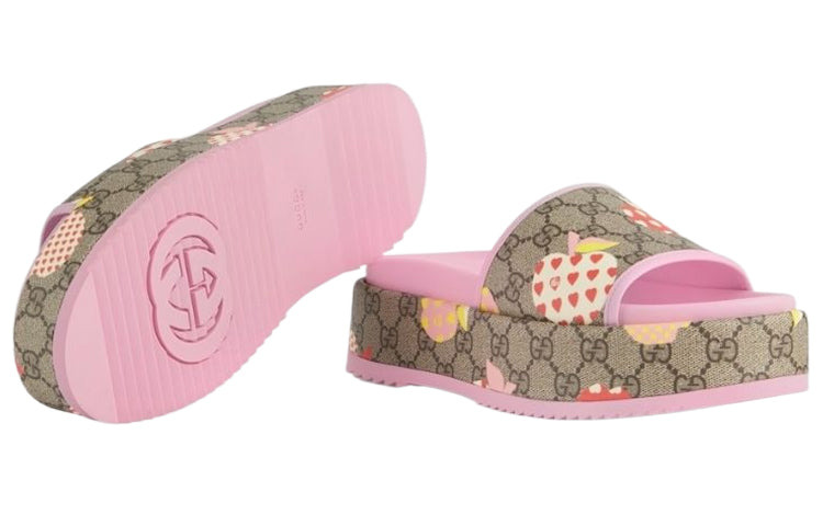 (WMNS) Gucci Rubber GG Slide 'Les Pommes' 664214-22K20-8961 - 5