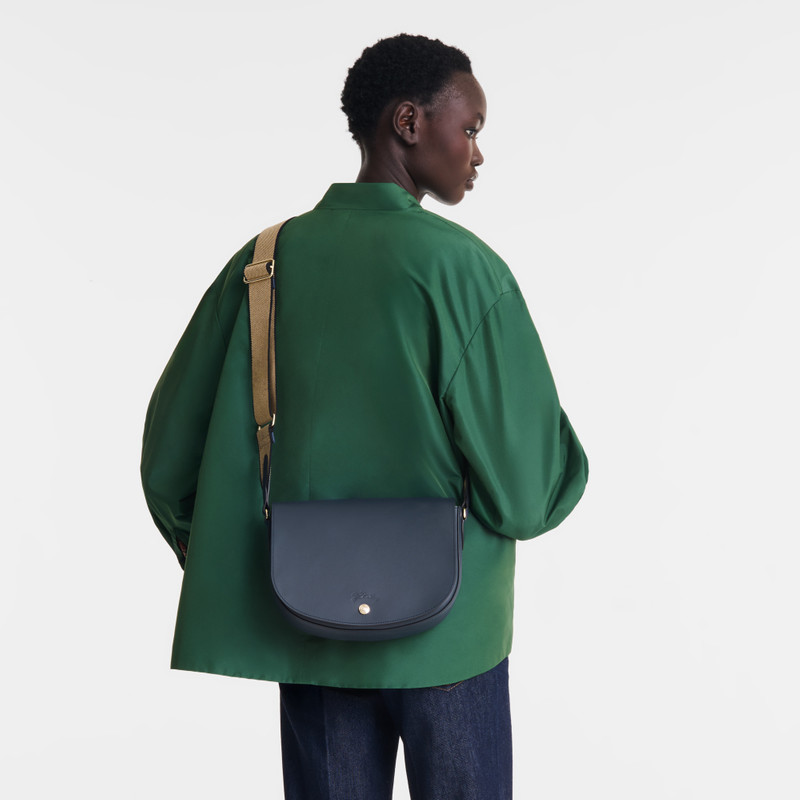 Longchamp Épure M Crossbody bag Navy - Leather outlook