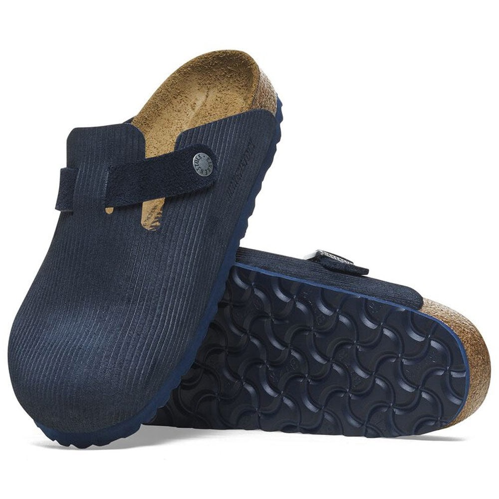 Boston Suede Embossed Slippers 'Corduroy Midnight' - 4