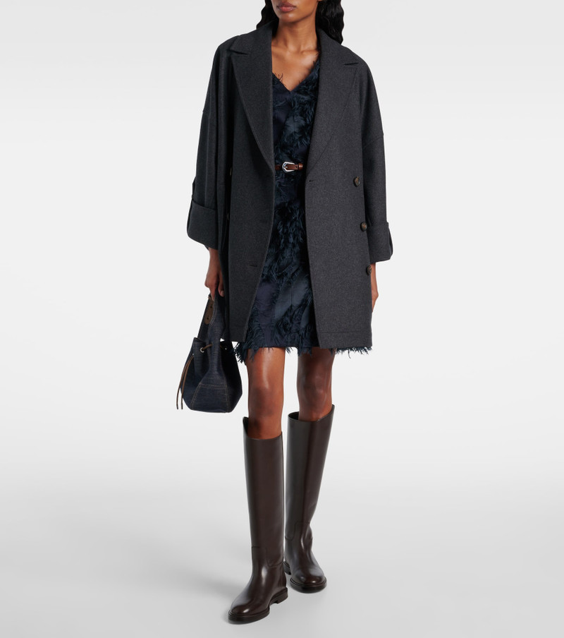Brunello Cucinelli Oversized wool jacket outlook