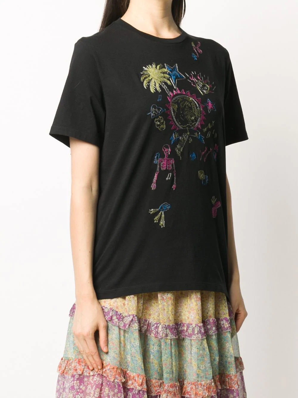 embroidered T-shirt - 3