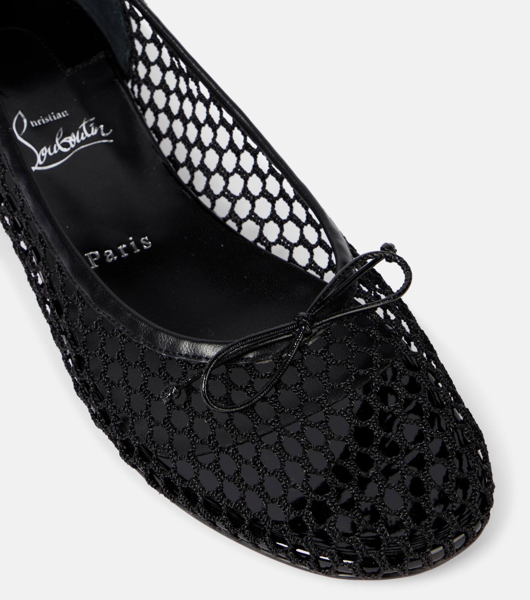 Sweetie Jane cotton and leather ballet flats - 5