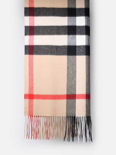 Burberry WIDE SCARF IN BEIGE CASHMERE outlook