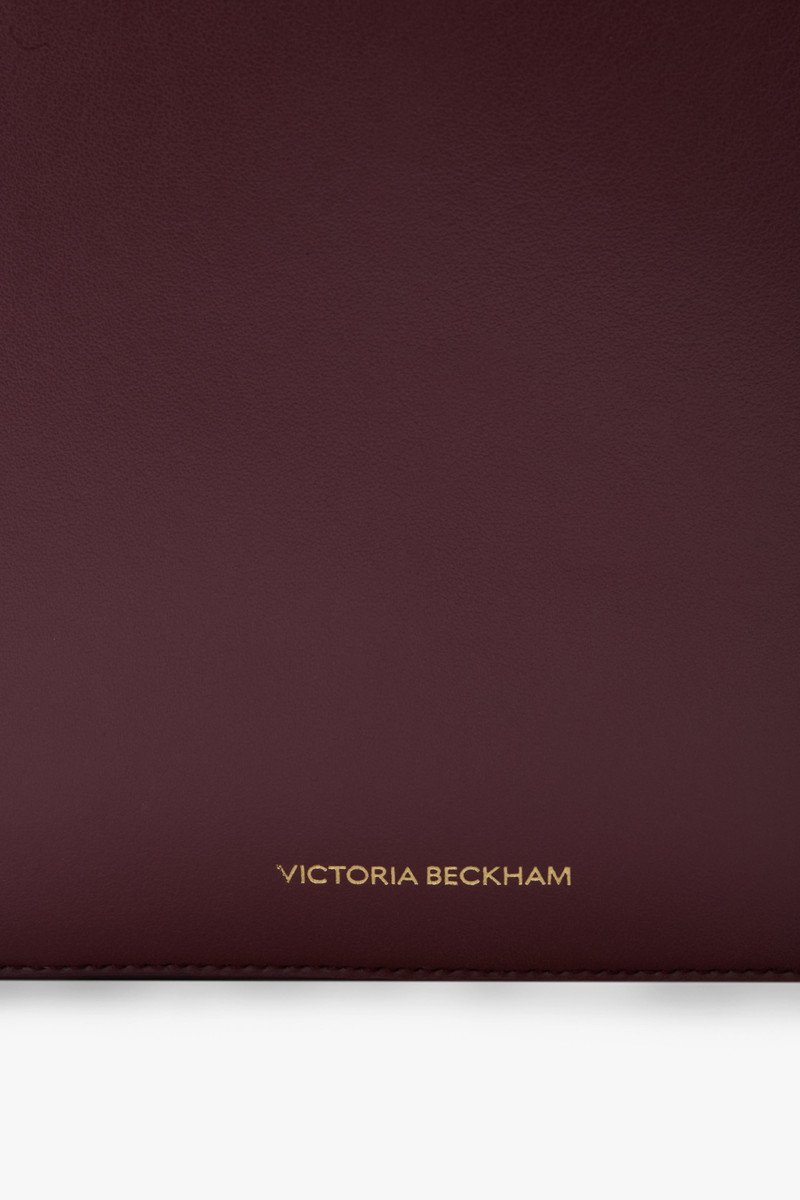Dia Bucket Bag In Burgundy Smooth Leather 7