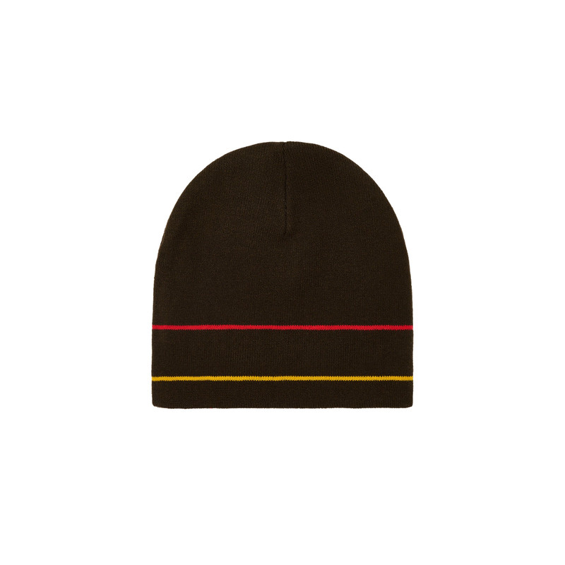 PALACE STRIPE NEIN CUFF BEANIE BROWN outlook