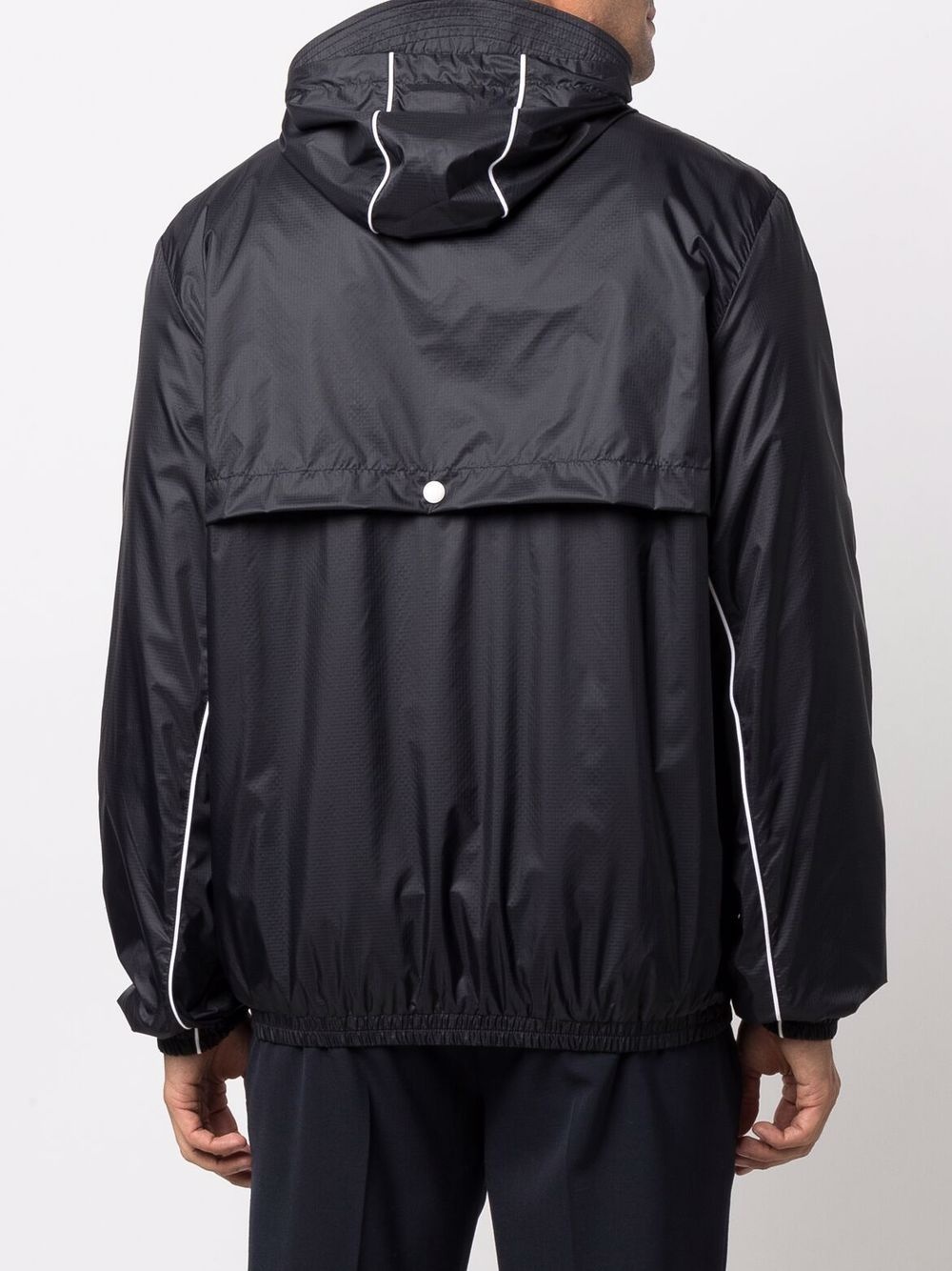 logo patch hooded jacket - 6