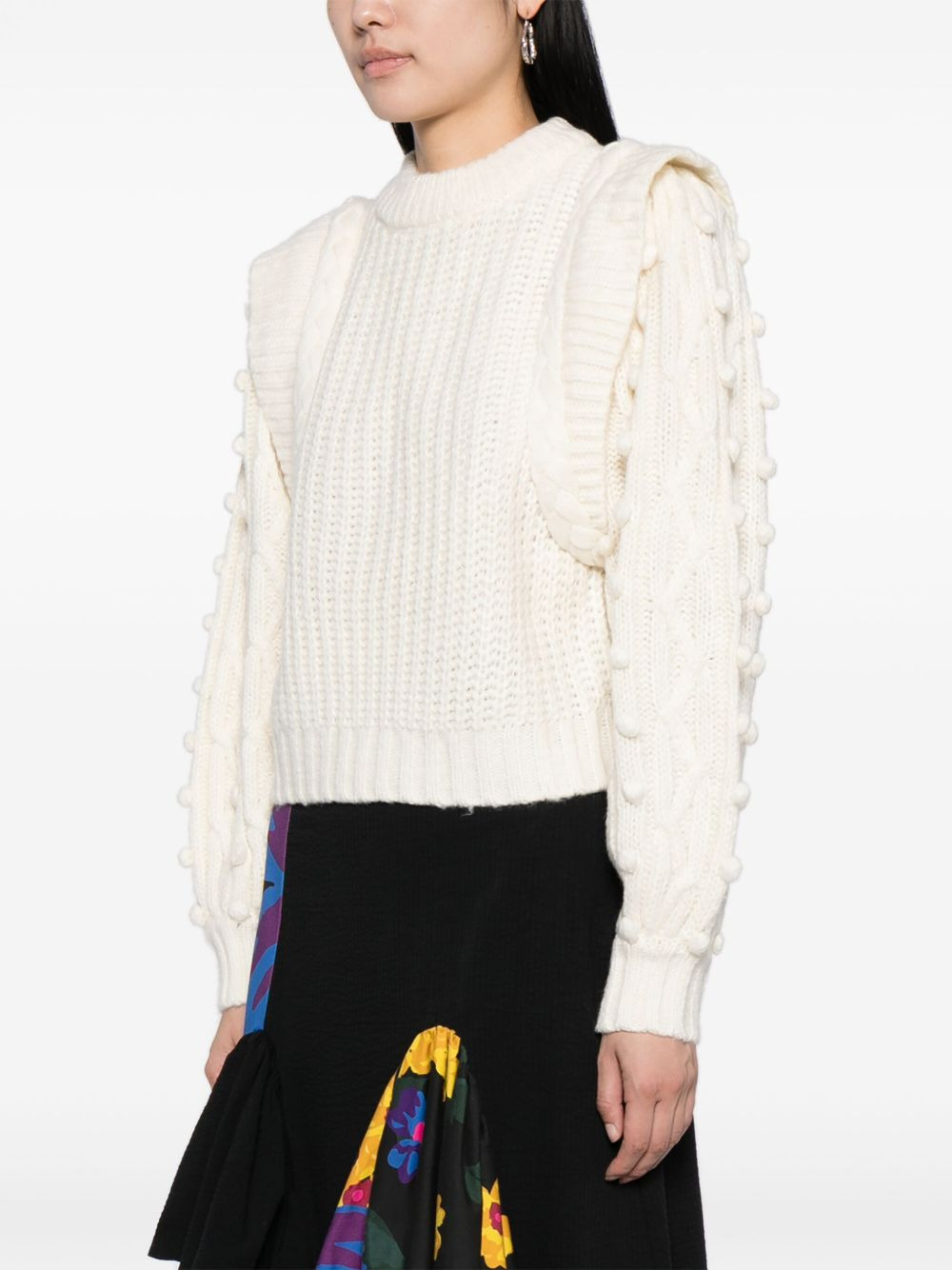 braided-detail chunky-knit jumper - 3