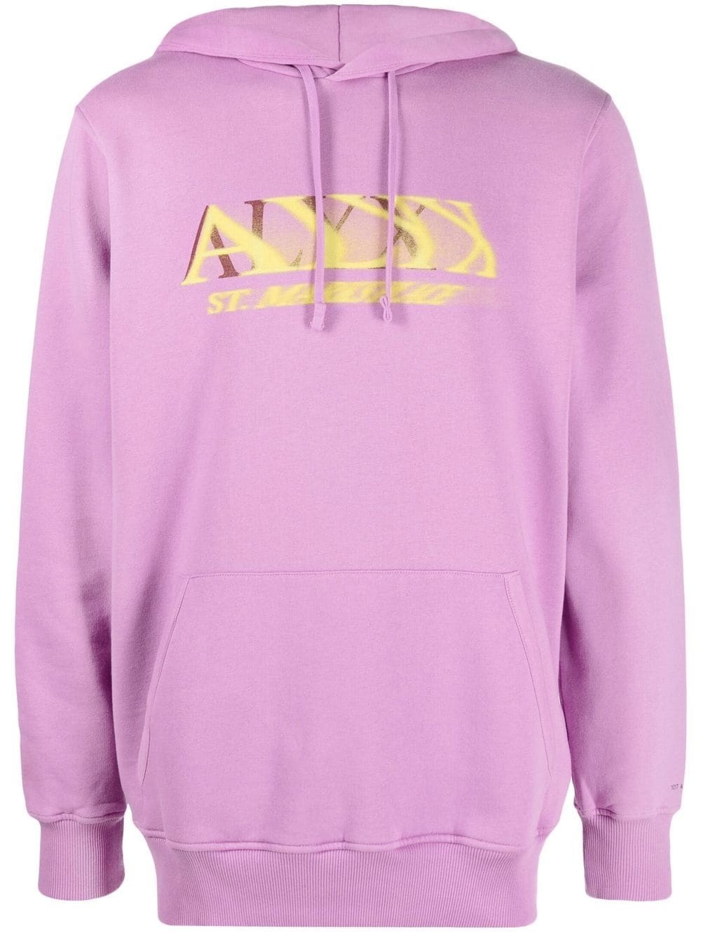 logo-print drawstring hoodie - 1