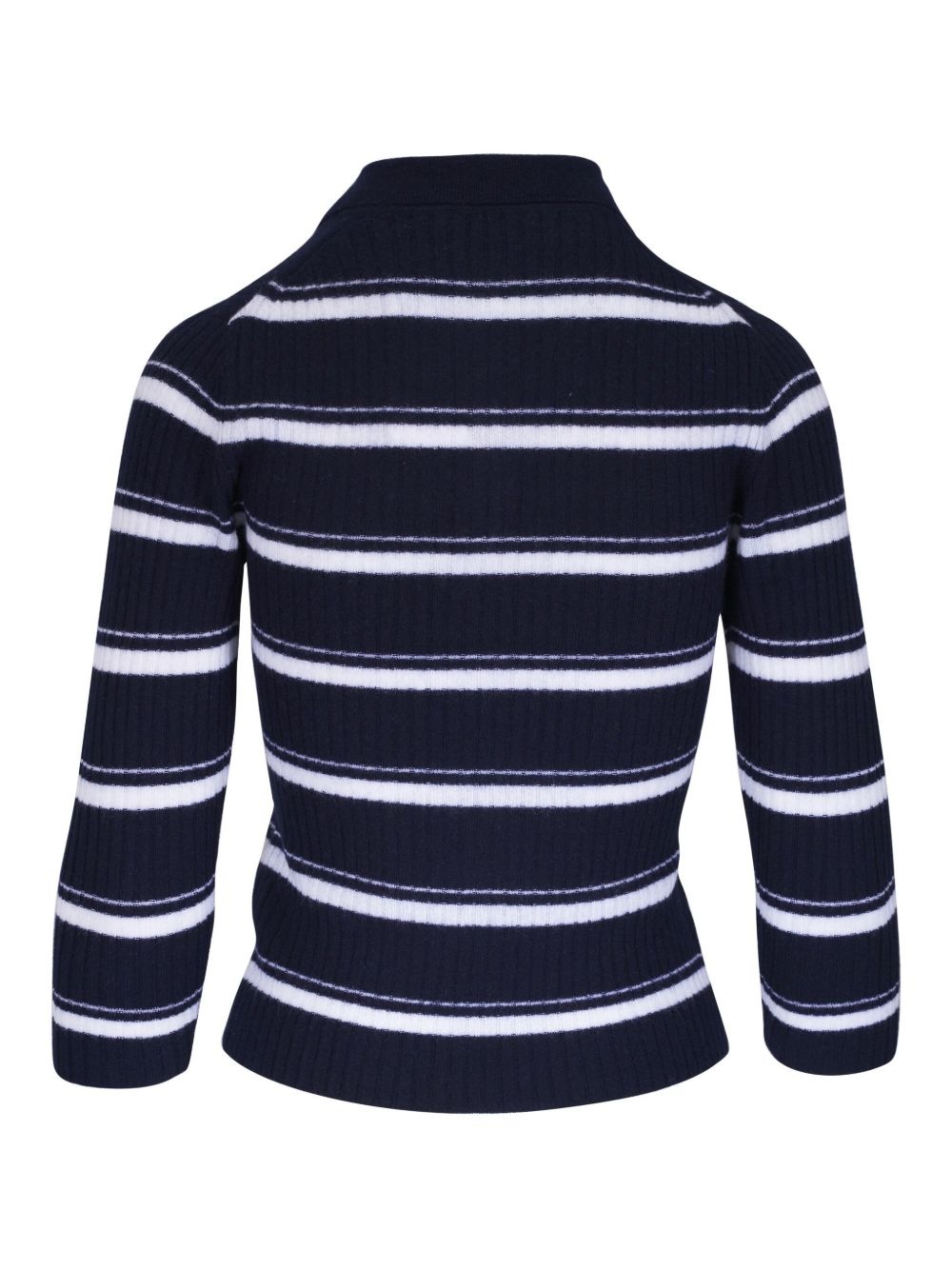 striped polo jumper - 2