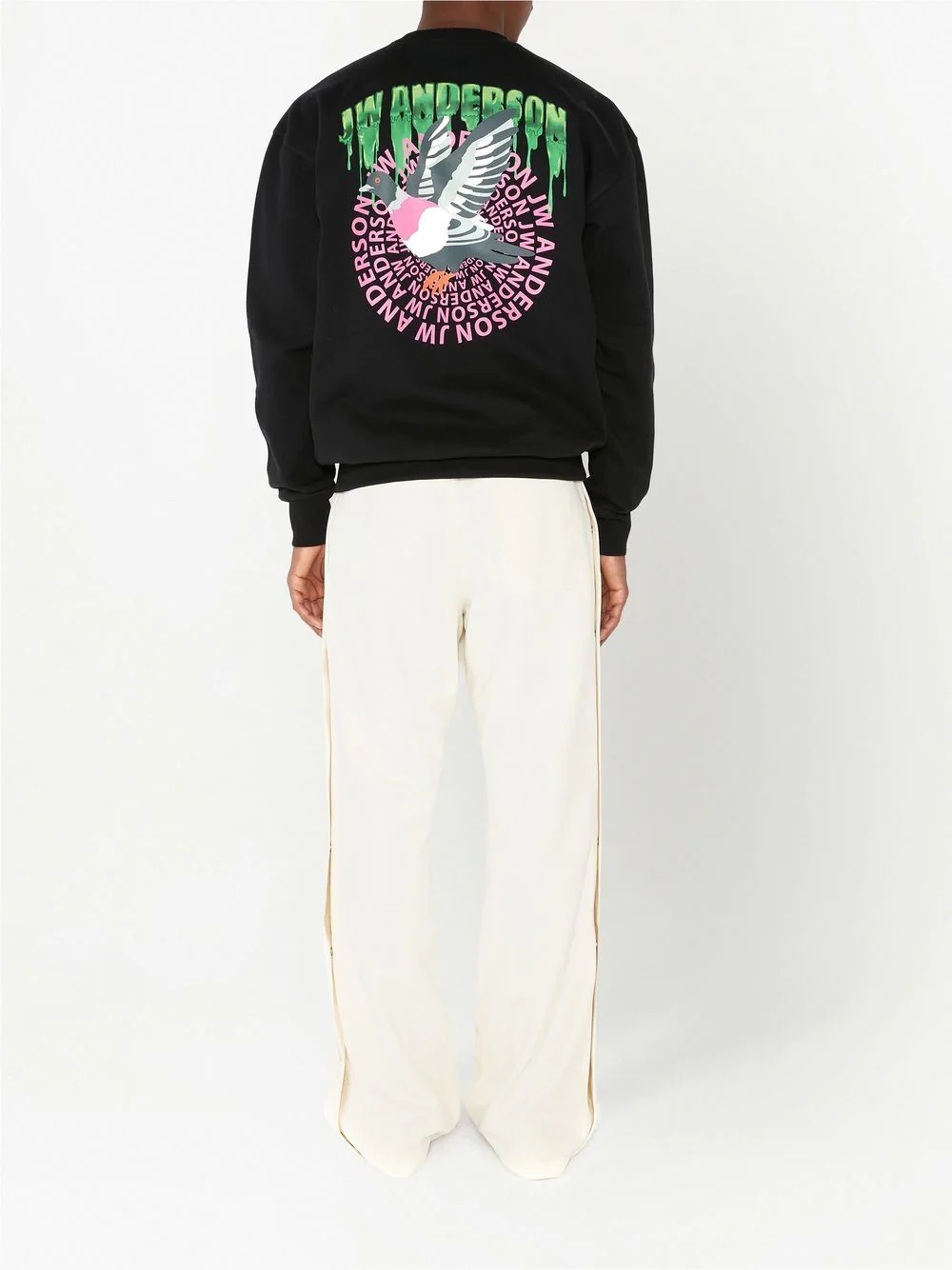 logo-print cotton sweatshirt - 5