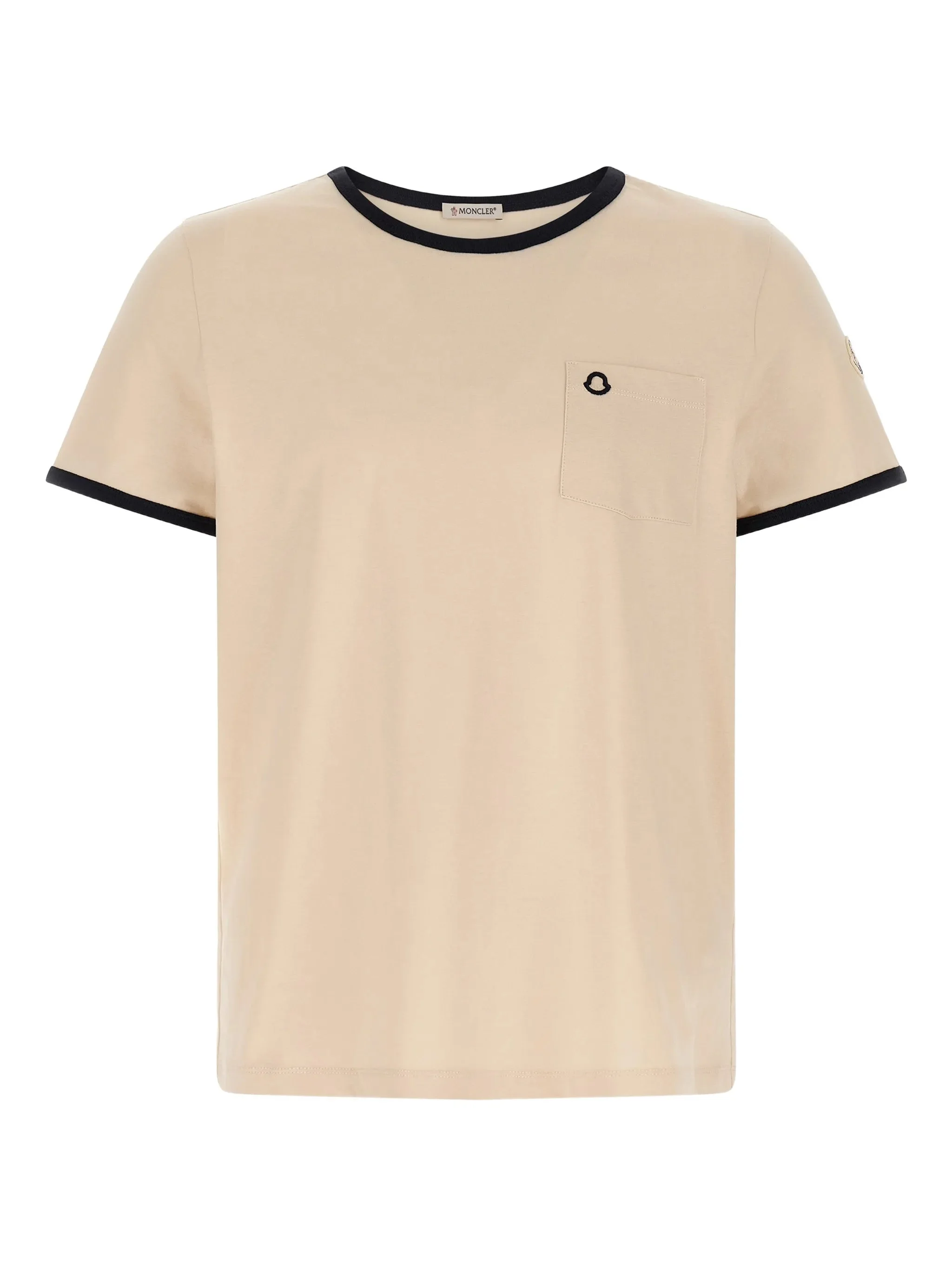 Moncler Logo-embroidered Cotton T-shirt - 1