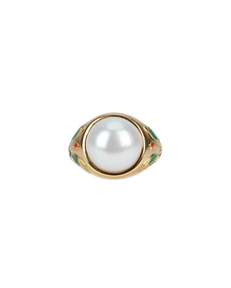 Pearl Signet Ring - 1