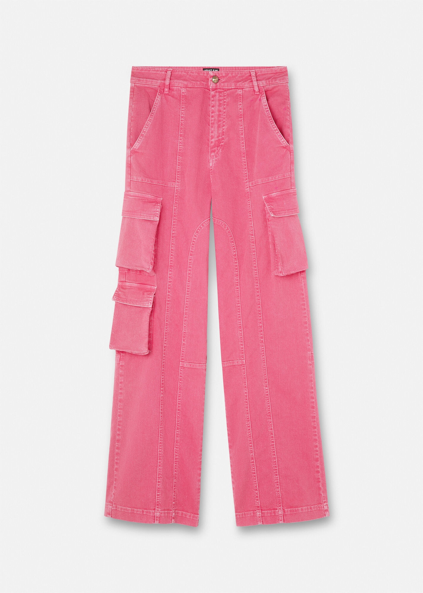 Cargo Straight-Leg Jeans - 1