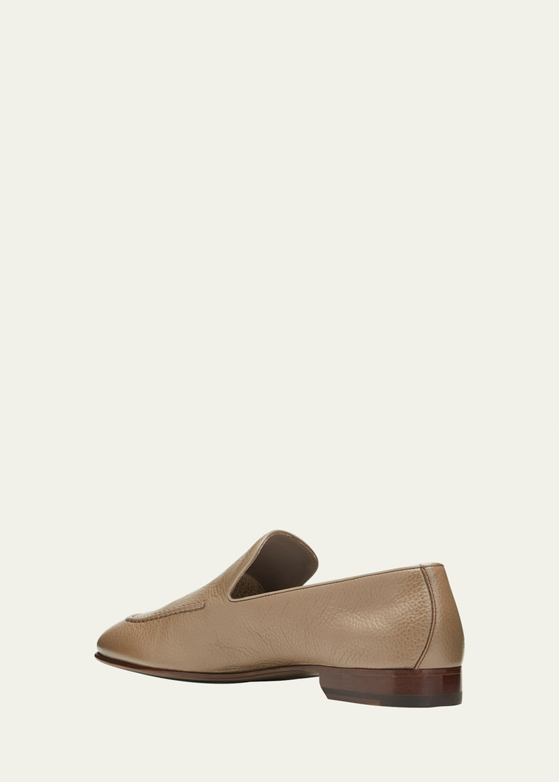 Manolo Blahnik Men's Truro Leather Loafers outlook