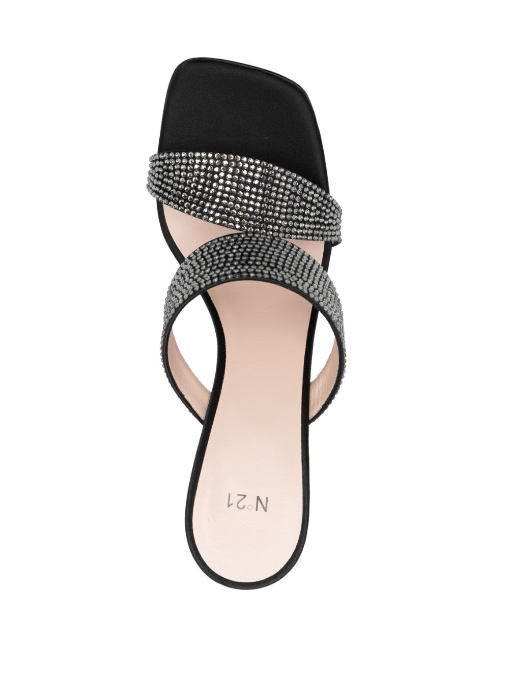 105mm sequin-embellished calf-leather mules - 4