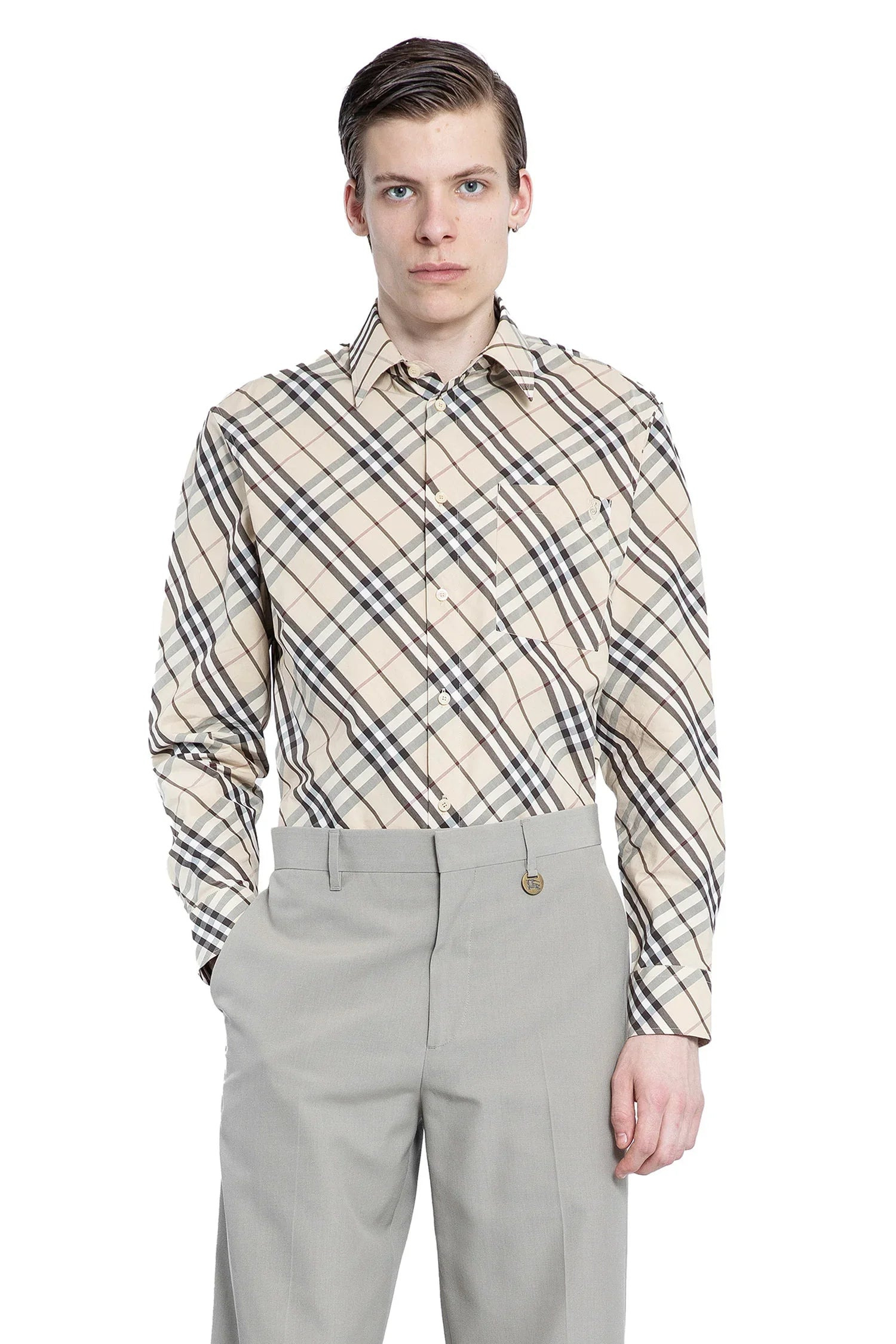 Relaxed-Fit-Check-Cotton-Shirt - 5