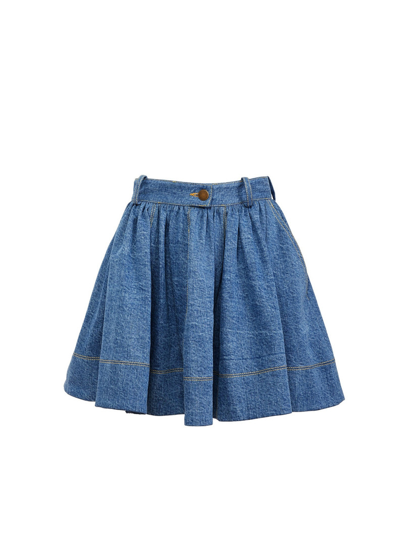 Denim Flare Skirt 1