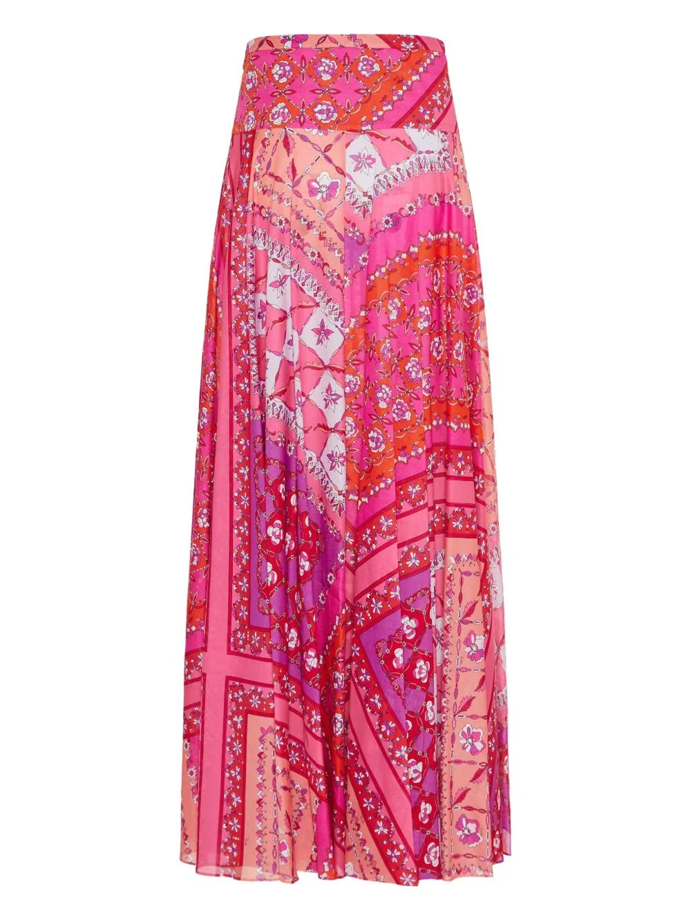 floral-patchwork maxi skirt - 1