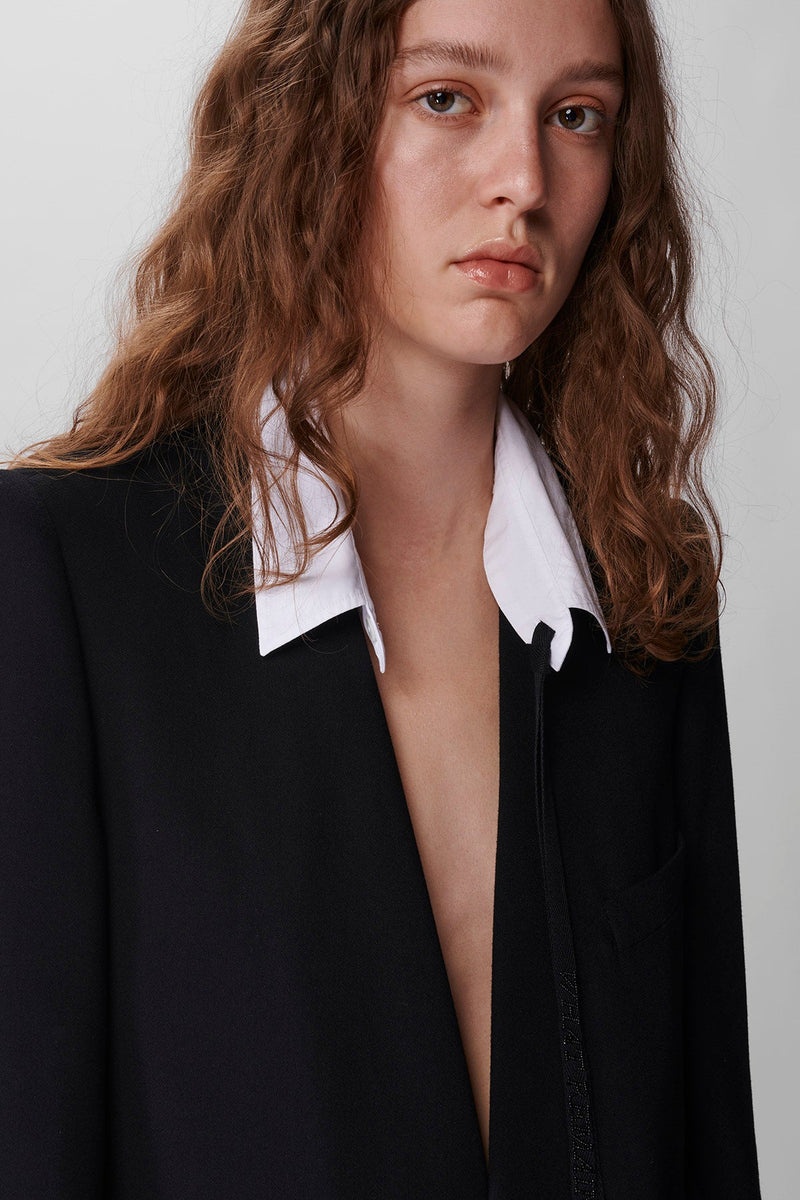 Celine Standard Collarless Coat - 5