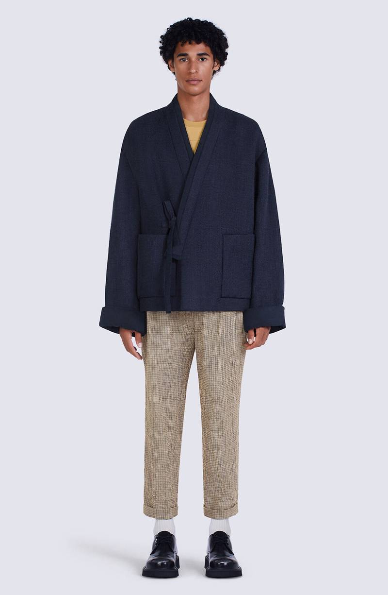 KENZO Wool kimono coat outlook