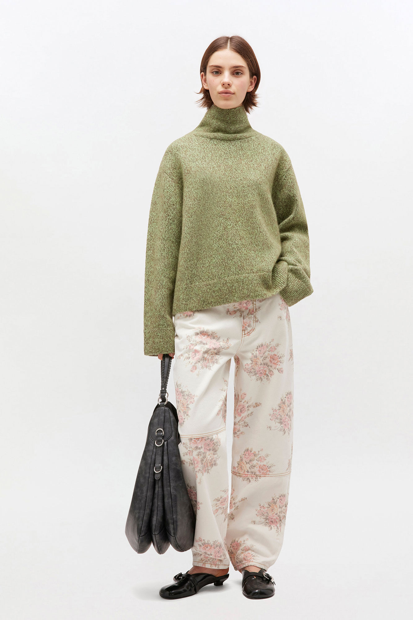 GREEN OPEN BACK SWEATER - 3