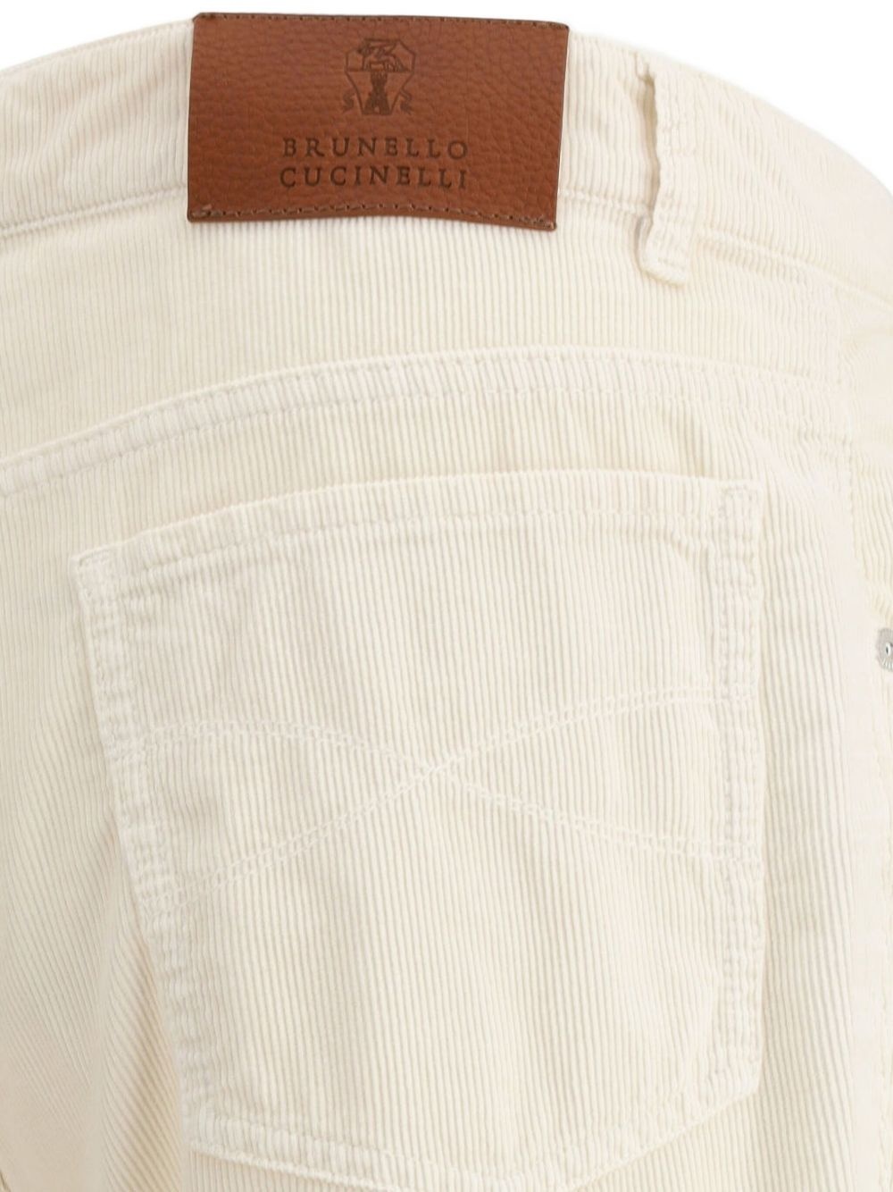 corduroy straight trousers - 3