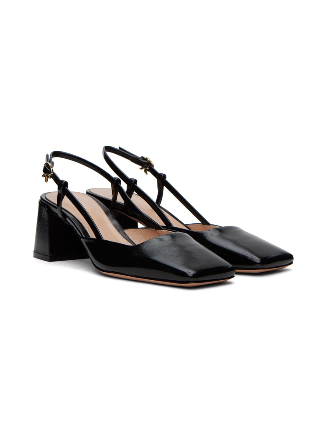 Black Freeda Sling 55 Heels - 4