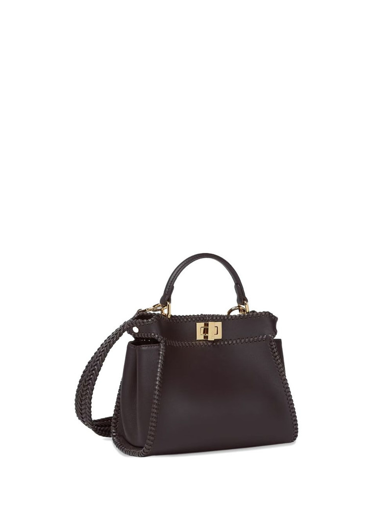 FENDI small Peekaboo braided tote bag outlook
