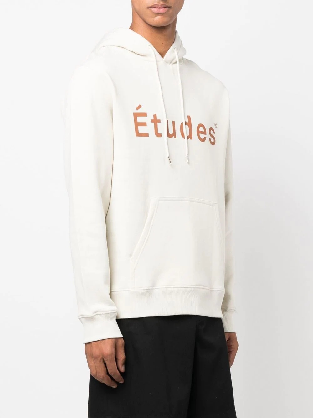 logo-print organic-cotton hoodie - 3