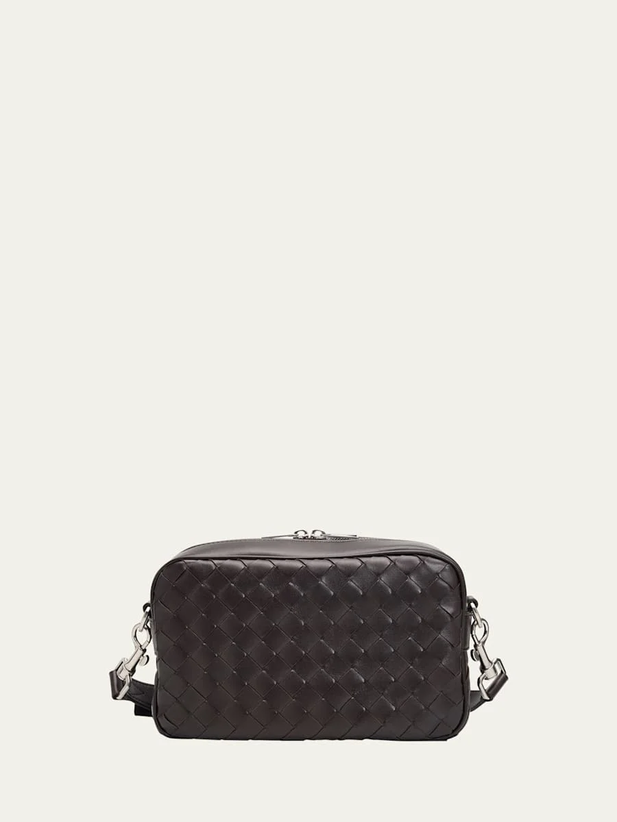 Men's Intrecciato Medium Crossbody Bag - 1
