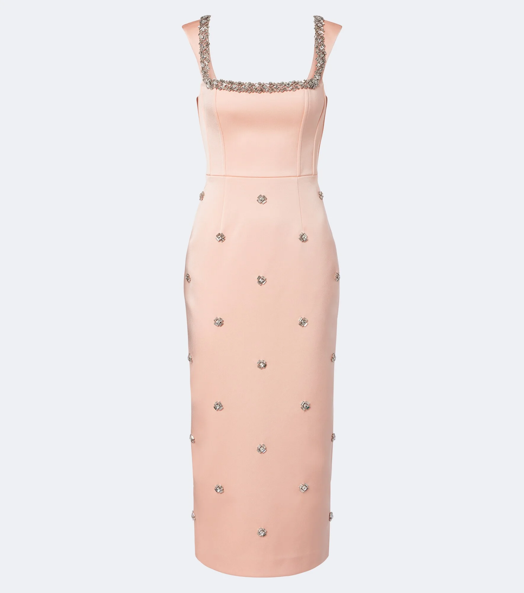 Ayla embellished satin cocktail dress - 1