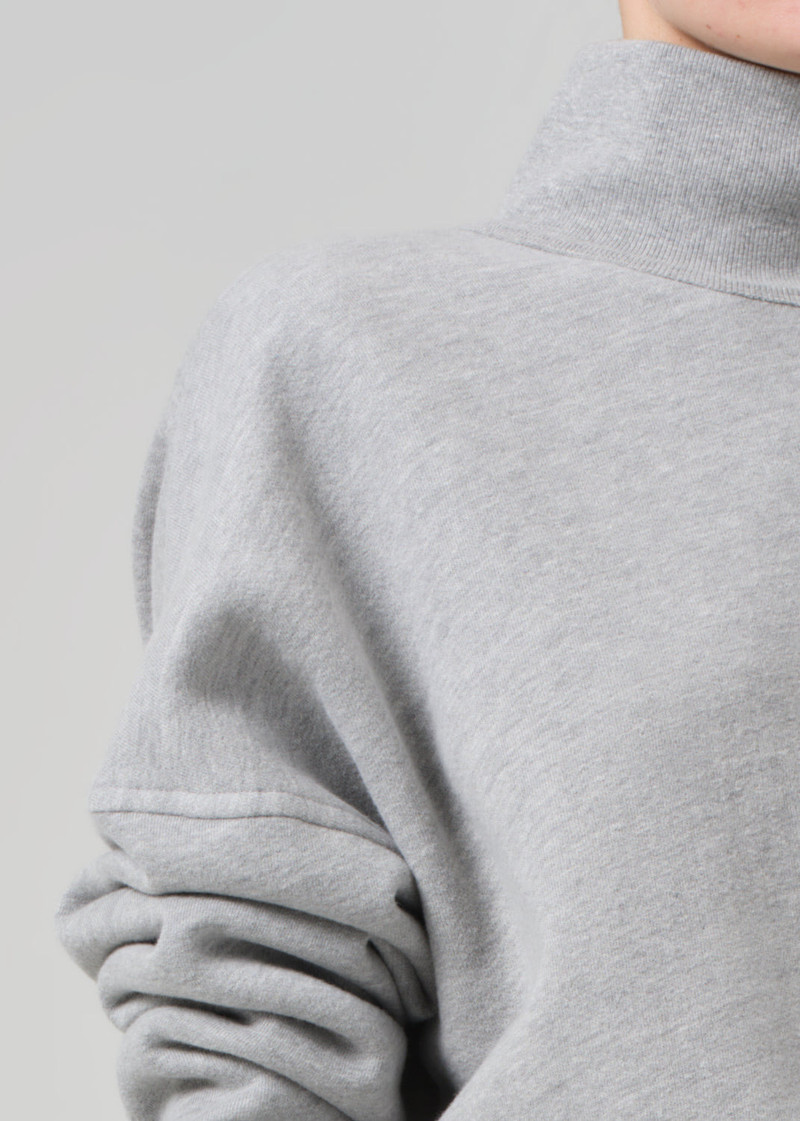Cara Turtleneck In Heather Grey 5