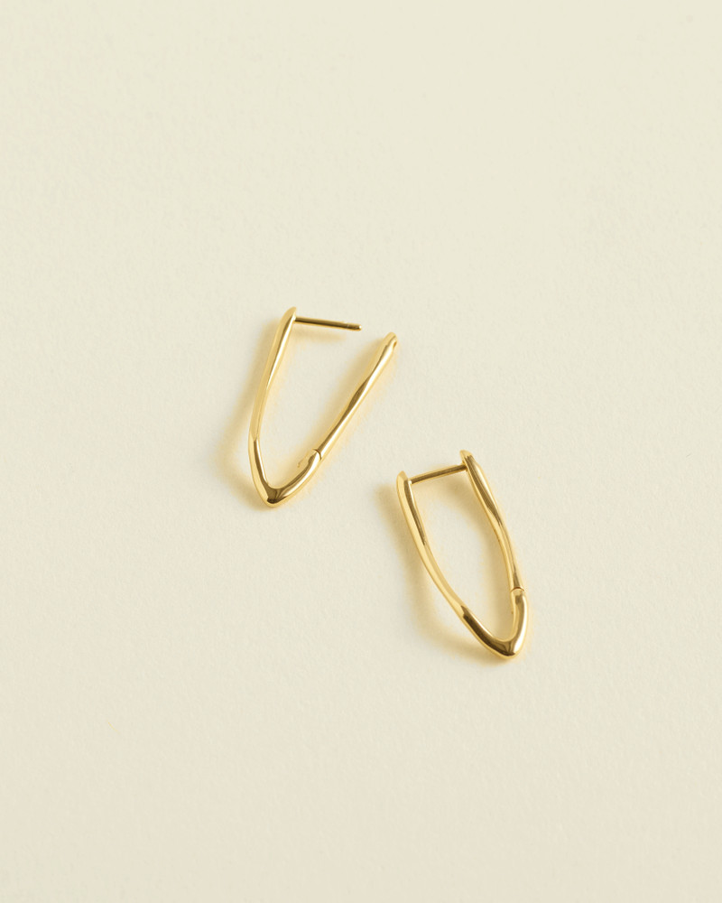 Demi-Fine Molten Large Hoop Earrings 1